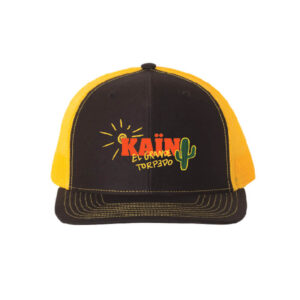 Casquette Kaïn Noire avec filet jaune à l’arrière Logo Kaïn - El GRANDE TORPEDO